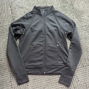 Calvin Klein Performance Full Zip Athletic Jacket Vest Womens S Removable Sleeve